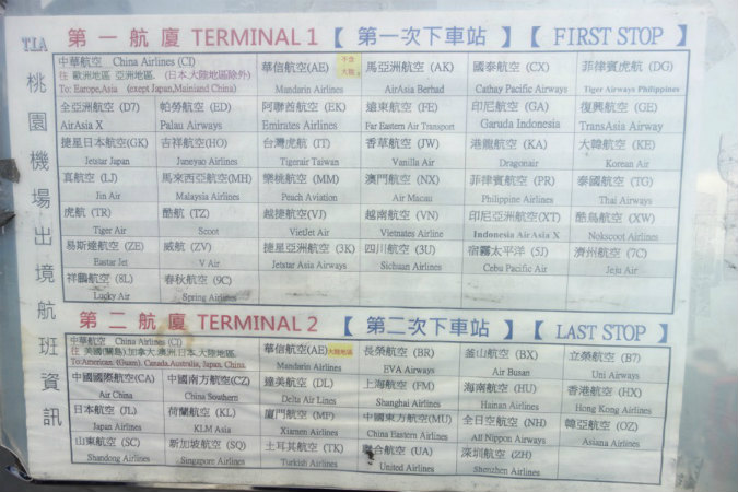 台北駅～桃園空港まで國光客運でバス移動する方法